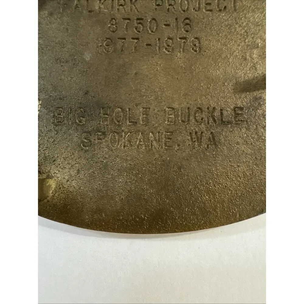 Vintage F & E Erection Co Belt Buckle 8750-16 Dragline Underwood ND
